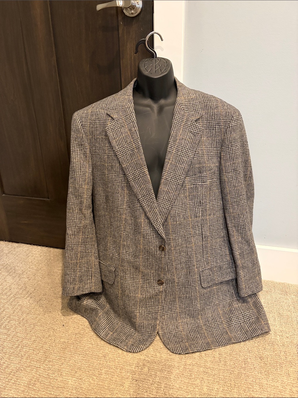Brooks Brothers Brown & Gray Glen Plaid Sport Coat